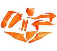 Kit plastiche con protezioni forcella KTM SX / SX-F 2019-2022 UFO arancione fluo
