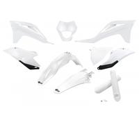 kit plastiche FULL Gas Gas EC ECF 250 - 300 - 350 2021 2023 bianco con portafaro