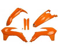 Ufo Ktm Exc/exc-f 2014-2016 Ktkit516f-127 Fork Protectors & Plastics Kit Arancione