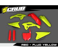 Kit plastiche Honda CRF450R 2021-2024 CRF250R 2022-2024 Acer iallo fluo e...