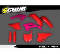 Kit plastiche Honda CRF450R 2021-2024 CRF250R 2022-2024 Acerbis Rosso e Rosa