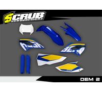 Kit plastiche Husaberg 2013 2014 TE FE 125 250 300 450 501 + decalcomanie rep...