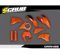Kit plastiche KTM 2008-2011 EXC XC-W + protezioni forcella + mascherina faro ...