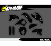 Kit plastiche KTM 2008-2011 EXC XC-W + protezioni forcella + mascherina faro ...