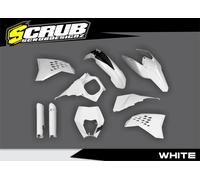 Kit plastiche KTM 2008-2011 EXC XC-W + protezioni forcella + mascherina faro ...