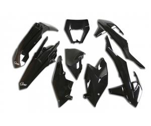 kit plastiche Ktm EXC 125 150 250 300 350 450 500 2017 - 2019 nero portafaro