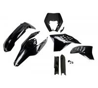 kit plastiche Ktm Exc 125 200 250 300 350 450 500 2009 - 2011 nero portafaro