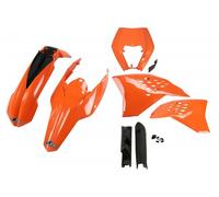 kit plastiche Ktm Exc 125 200 250 300 350 450 500 2009 - 2011 Replica portafaro