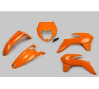Kit plastiche moto UFO Ktm EXC 125 04-16 con portafaro Arancione