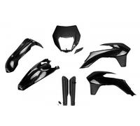kit plastiche Ktm EXC 125 200 250 300 350 450 500 2014 - 2016 nero portafaro