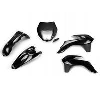 kit plastiche Ktm EXC 125 200 250 300 350 450 500 2014 - 2016 nero portafaro