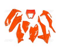 Kit plastiche moto UFO Ktm EXC 125 17-19 con portafaro Arancione Fluo
