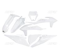 Kit plastiche moto UFO Ktm EXC 125 20-21 con portafaro Bianco 20-21