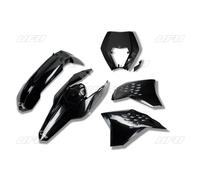 Kit plastiche moto UFO Ktm EXC EXC-F 09-11 con portafaro Nero