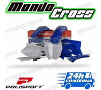 Kit plastiche POLISPORT Blu yam98 Bianco YAMAHA YZ F YZF 250 2009 (09)