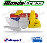 Kit plastiche POLISPORT Giallo rm01 Bianco SUZUKI RM 85 2002 (02)