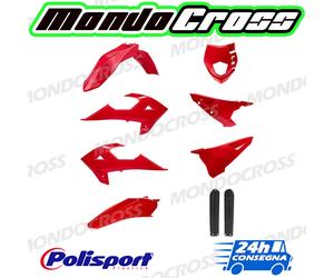 Kit plastiche POLISPORT Rosso Nero RIEJU MR 300 2022 (22)