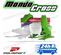 Kit plastiche POLISPORT Verde Bianco KAWASAKI KX 250 1999 (99)