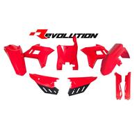 Kit Plastiche Racetech CON PARASTELI HONDA CRF 250 R 450 R 450 R-WE 21-24 Rosso