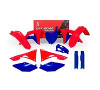 Kit Plastiche Racetech HONDA CRF CON PARASTELI 2017-2021 Kit ROSSO CRF-BLU