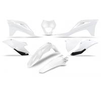 KIT PLASTICHE UFO GASGAS EC-F 350 2021-2023 BIANCO CON PORTAFARO