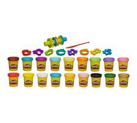 Kit Play-Doh Super Color, 18 colori divertenti, 16 strumenti e accessori