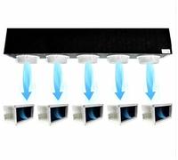 Kit Plenum canalizzato in poliuretano espanso a 5 zone completo di plenum per bocchetta per climatizzatori condizionatori canalizzati trattamento aria vmc