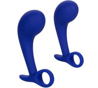 Kit Plug Anale Calexotics Admiral - 2 Pezzi Silicone, Blu