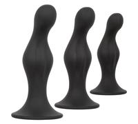 Kit Plug Anale Graduated Calexotics Ondulazione - Silicone, 3 Pz