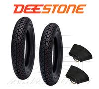 KIT PNEUMATICI DEESTONE 3.50-10 + CAMERE PIAGGIO APE 50 TM-FL 1985>