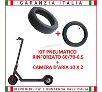 Kit Pneumatico Rinforzato 60/70-6.5+Camera D'Aria10x2 Xiaomi Ninebot Monopattini
