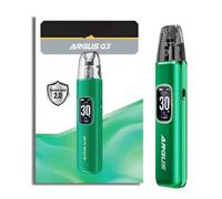 Kit Pod ARGUS G3 VOO-'POO Batteria 1500 mAh (Verde Muschio) 30 W 3 ML Cartuccia Argus Top Fill Cartridge V2 0,4Ω/0,7Ω iCOSM 2.0 MTL/RDL Atomizzatore Sigaretta Elettronica Originale - No Nicotine