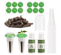 Kit Pod per Accessori per Giardino Idroponico, Incluso Cesto per Piante, Spugne per Coltivazione, Cupole per Coltivazione, Etichette, Ricariche per il Sistema di Avviamento dei