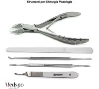 Kit Podologia Professionale Chirurgia Unghia Incarnita Tagliaunghie Pedicure CE