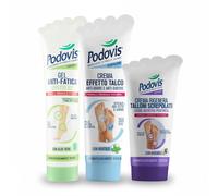 Kit Podovis Piedi e Gambe - Gel Antifatica, Crema Antiodore, Crema Rig
