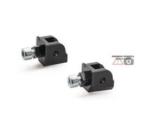 Kit poggiapiedi EASY/TOURING passeg. adattatori nero Ducati MTS 1200 15-17 CNC