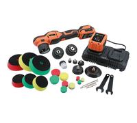 Kit Polisher Cordless Multi Testa Power-TEC Due Batterie 12V 6 Velocità 92750
