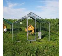 Kit Pollaio Cocincina Plus | Recinto+port abbev. Auto Copert. 2X3m