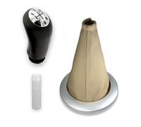 Kit Pomello 5 Marce Cuffia Beige e Adattatore compatibile con Renault Megane II