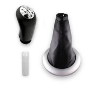 Kit Pomello 5 Marce Cuffia Nera e Adattatore compatibile con Renault Megane II