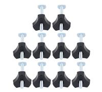 Kit Pomello con Binario a T, 10 Bulloni M8x100mm per Maschere e Dispositivi per la Lavorazione del Legno, Manopole Filettate e Bulloni con Scanalatura a T per di Binari a