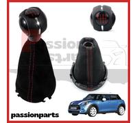 KIT POMELLO CUFFIA CAMBIO NERO E ROSSO 6 MARCE CON GHIERA F54 F55 F56 F57 F60