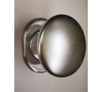Kit pomolo modello BARI 5021KF1 SECUREMME (composto da rosetta e accessori per un corretto montaggio) "MADE IN ITALY" finitura alluminio argento F1