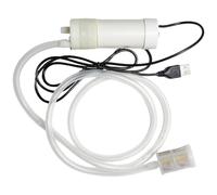 Kit pompa a sifone elettrica USB, mini pompa autoadescante per trasferimento dell'acqua, altezza 10 m, con tubo di uscita da 3 metri, filtro in acciaio inossidabile, alimentazione USB per