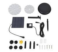Kit Pompa Acqua Solare 2.5W 7V Pompa per Fontana ad Energia Solare 60 cm Altezza di Spruzzo Massima Pompa Acqua Decorativa per Bagno per Uccelli Stagno Giardino Acquario