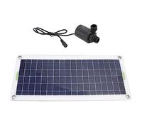 Kit Pompa Acqua Solare 30W DC12V 19W con Pannello Solare e Pompa Acqua Fontana, Pompa Acqua Fontana Pannello Fotovoltaico a Celle Solari per Giardino, Stagno, Stagno per Uccelli