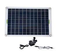 Kit Pompa Acqua Solare, Pompa Fontana Solare Esterna DC 12V con Pannello Solare 50W, Flusso Pompa 800L/H, Set Pompa Ad Energia Solare per Bagni di Uccelli, Giardino, Acquario