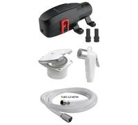 KIT POMPA AUTOCLAVE 5,6 l/min 12V + BOX DOCCIA + DOCCETTA + TUBO BARCA CAMPER