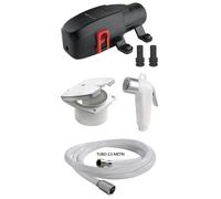 KIT POMPA AUTOCLAVE 5,6 l/min 12V + BOX DOCCIA + DOCCETTA + TUBO BARCA CAMPER