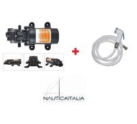 KIT POMPA AUTOCLAVE BARCA E CAMPER - 12V 3,8 LT/MIN CON TUBO E DOCCETTA